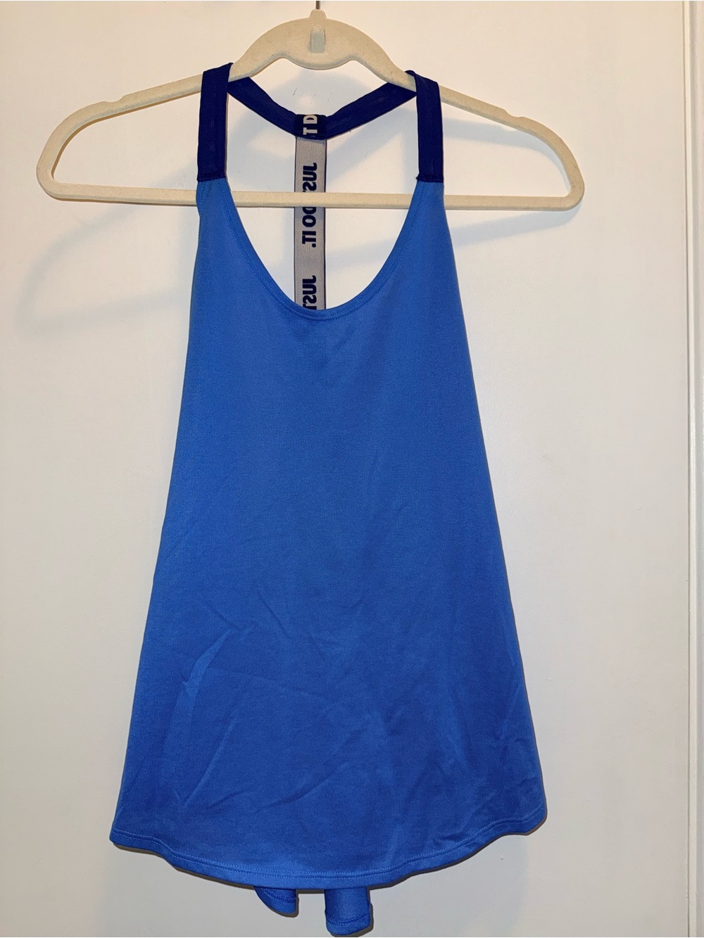 Nike Women's Royal Blue Racerback Tank Top with Navy Trim